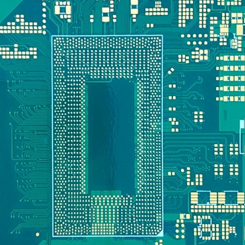 Flerstegs PCB med begravt hål